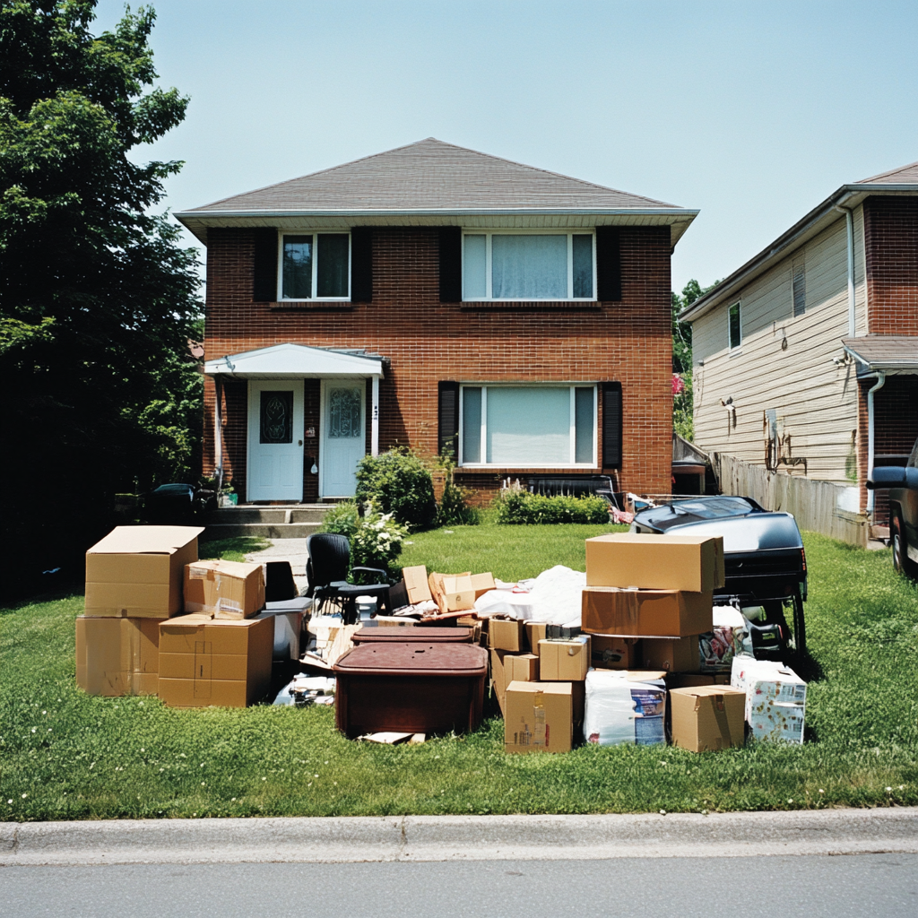 how to clean out a house