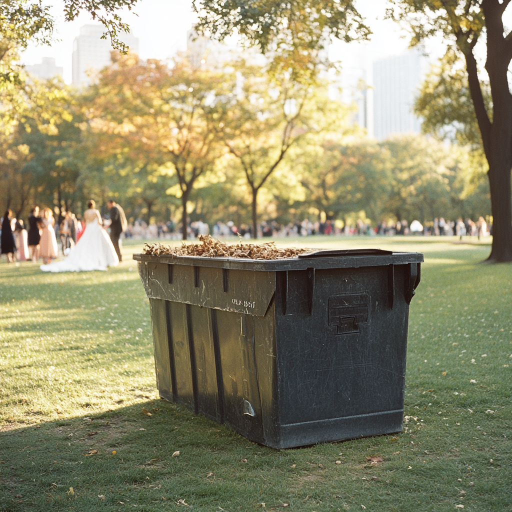 dumpster rentals for outdoor weddings