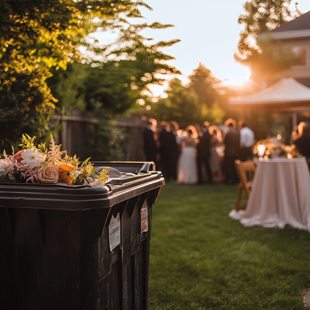 dumpster rental for wedding planners