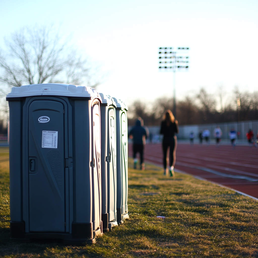 porta potties for track and field events