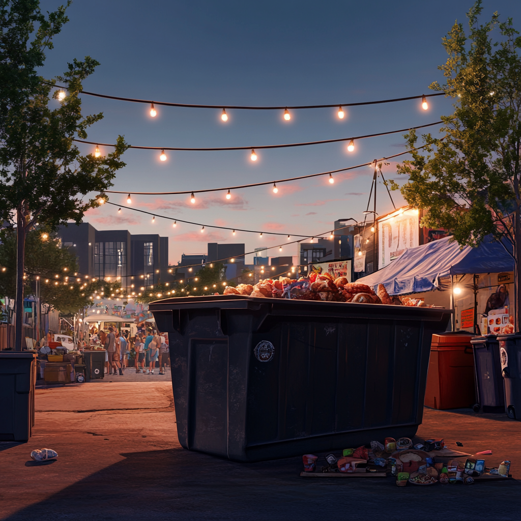 dumpsters for events in warm weather