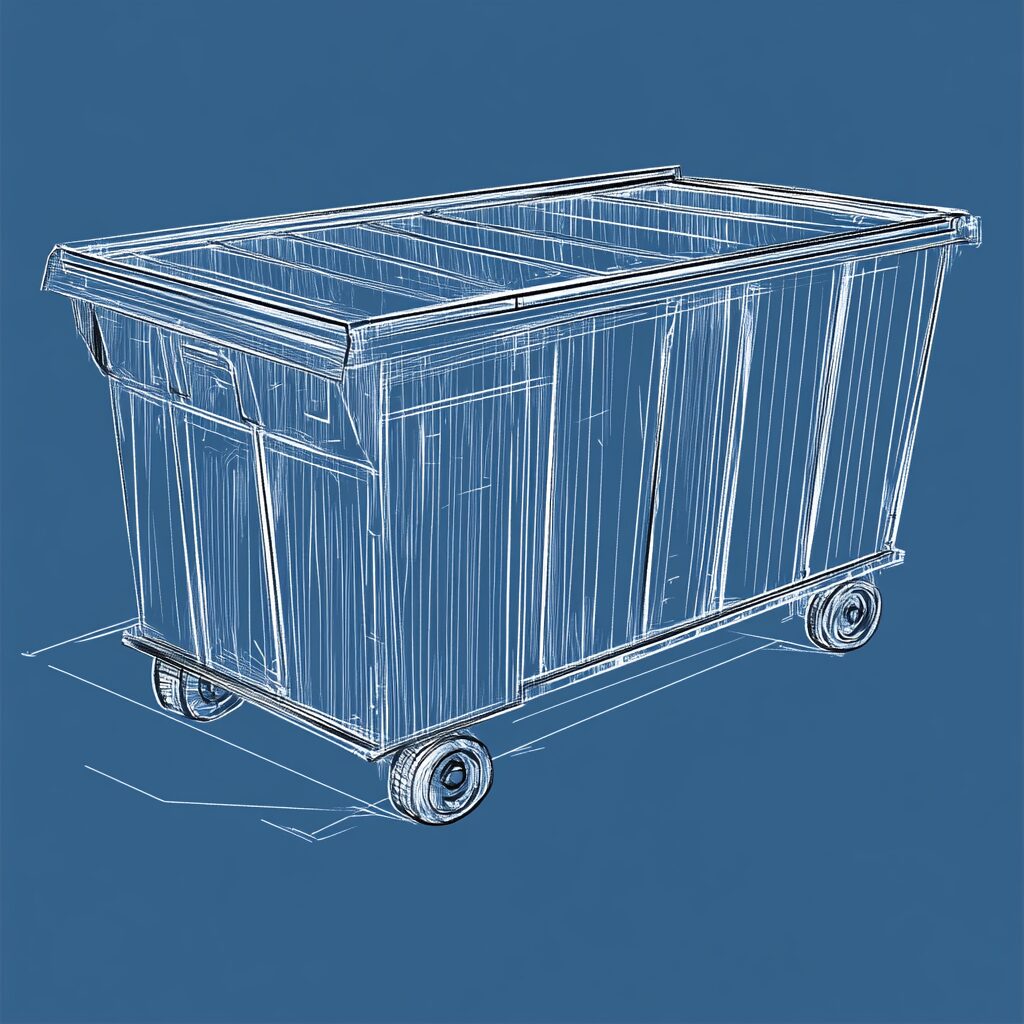 how to load a 40 yard roll off dumpster