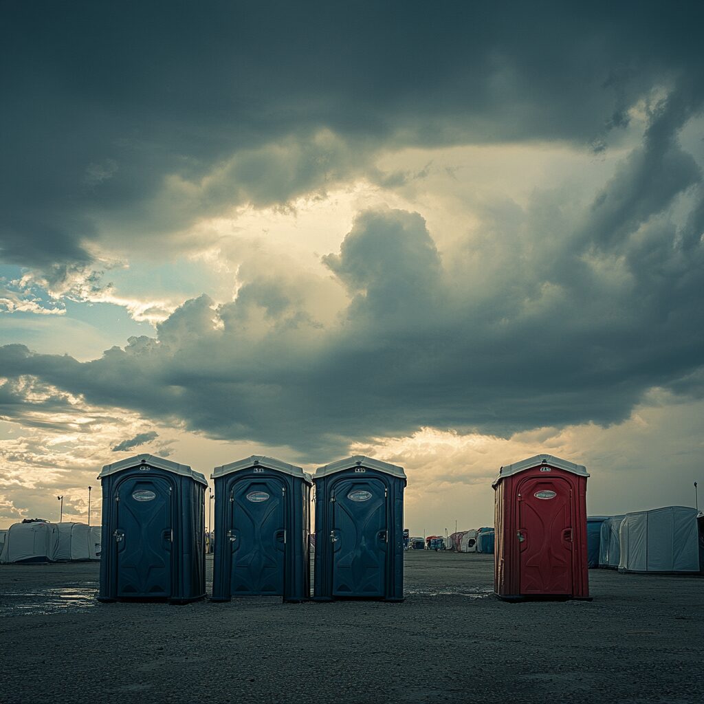porta potties for tornado relief