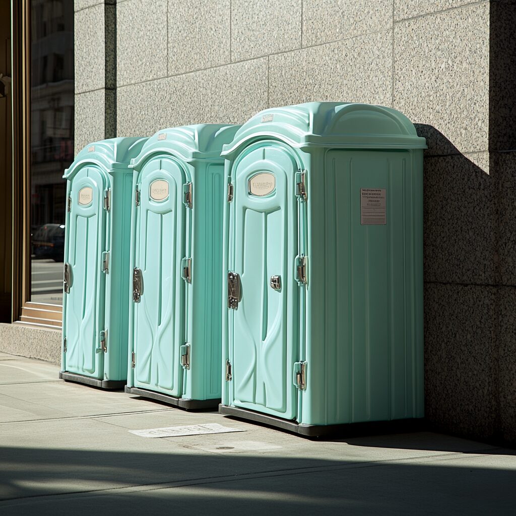 practically all outdoor weddings benefit from standard porta potties