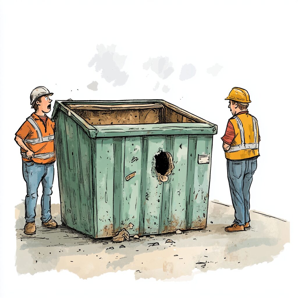 how to spot dumpster wear