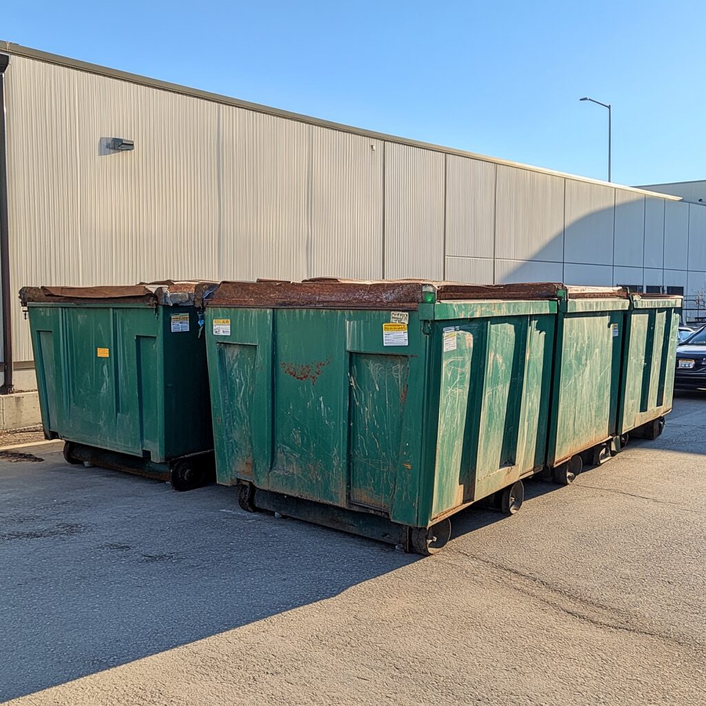 even minor dumpster wear can cause issues later on