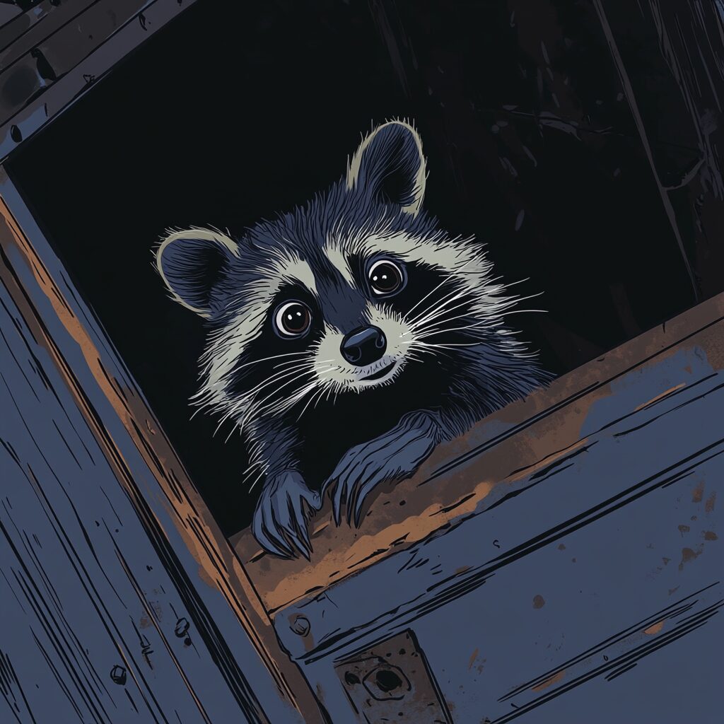 How to help a raccoon escape from a dumpster
