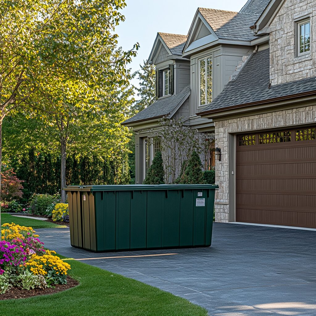 10 yard dumpsters and 15 yard dumpsters are both very common.