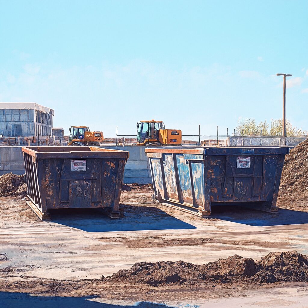 Two 10 yard dumpster often make sense for small construction sites.