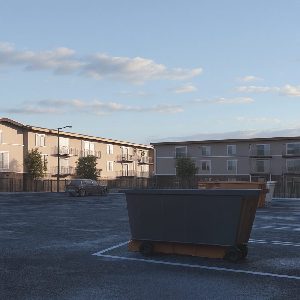 What size dumpster should I rent for an apartment complex?