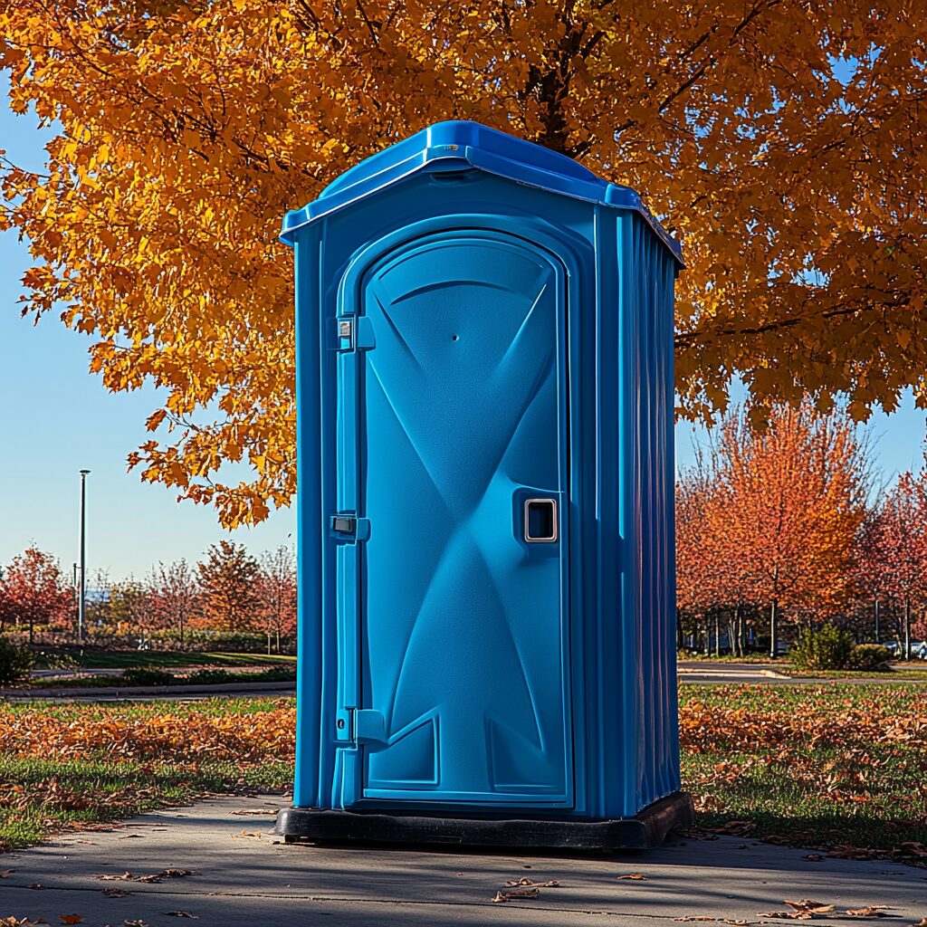 Standard porta potties are the most common used type.