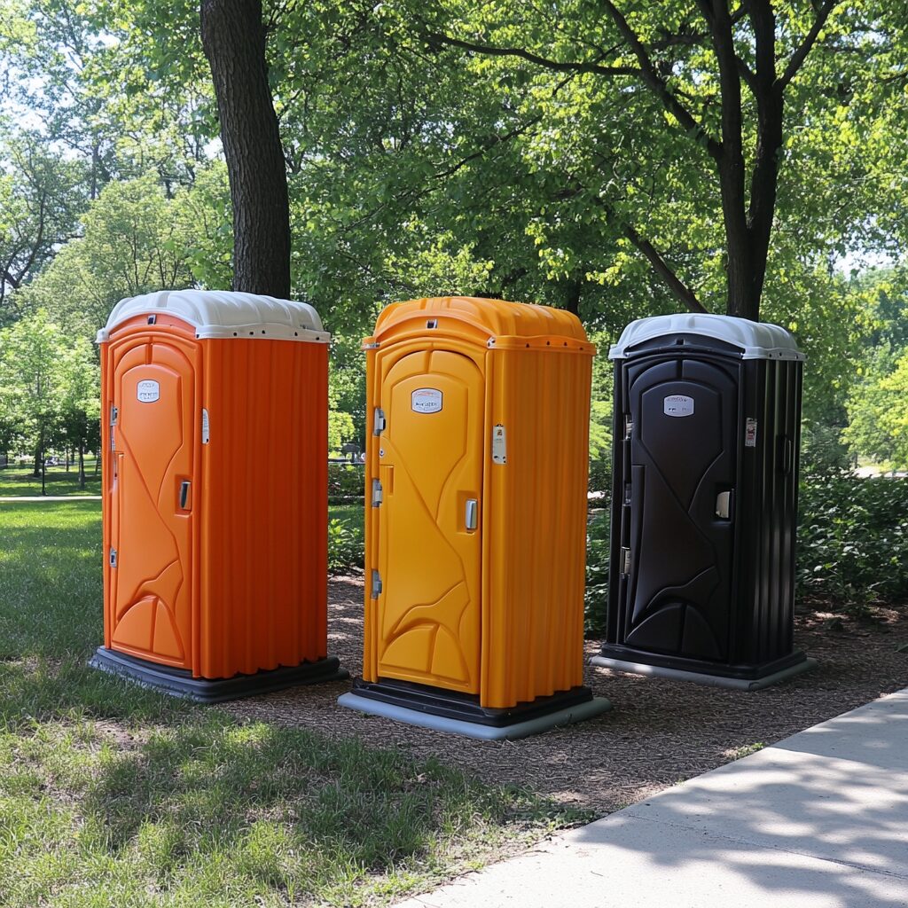 Portable toilets should be placed correctly at public events.