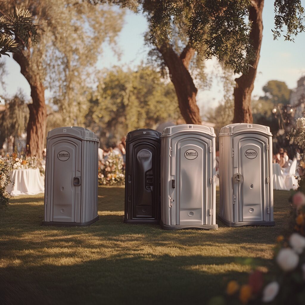 Where to place porta potties at your wedding