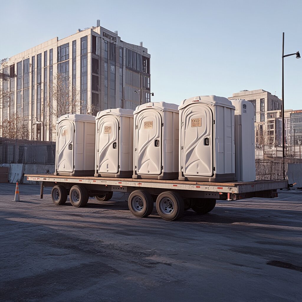 porta potty facilitation for construction sites