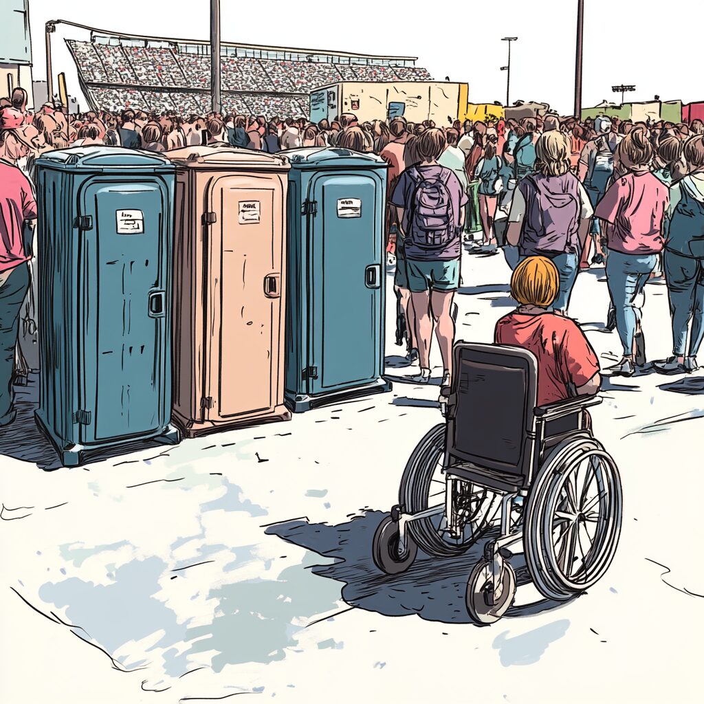 How many wheelchair accessible porta potties do I need?
