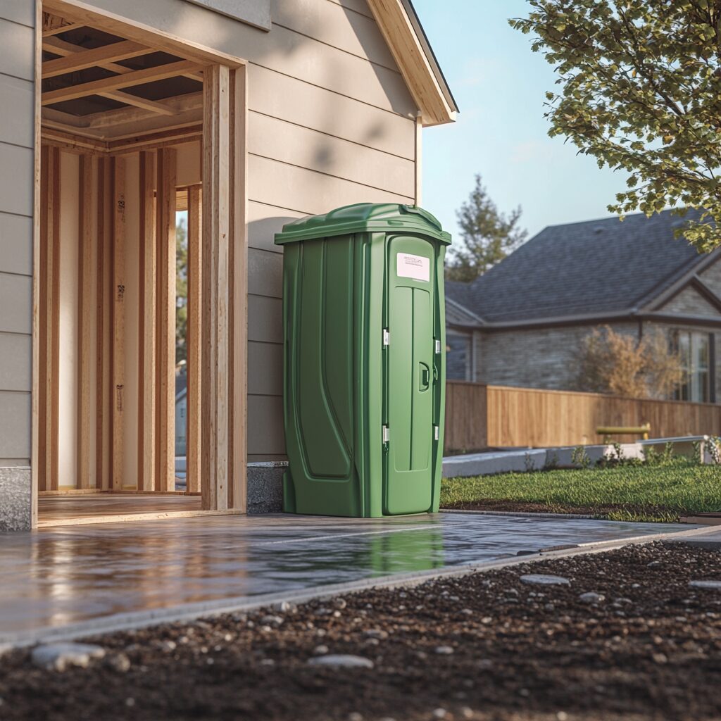 how to secure a porta potty at home