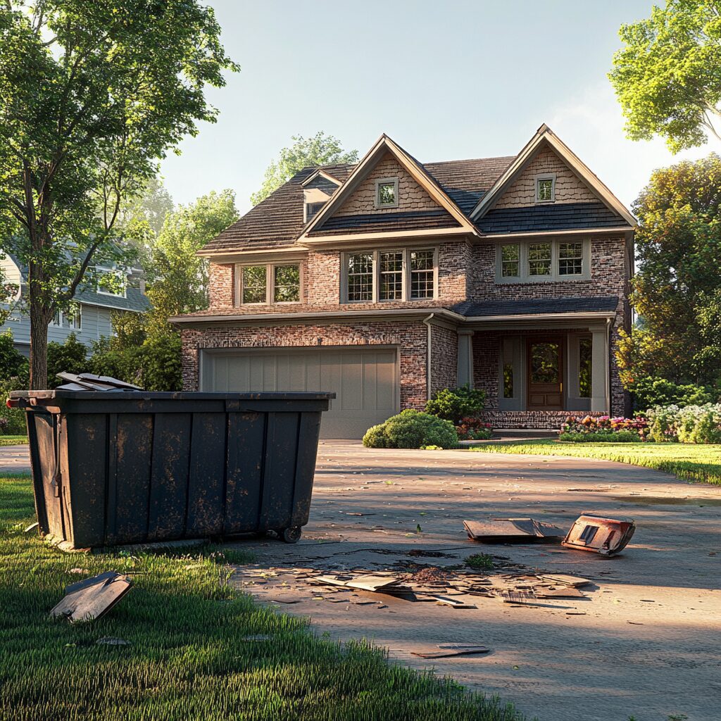 residential dumpster rental for roofing