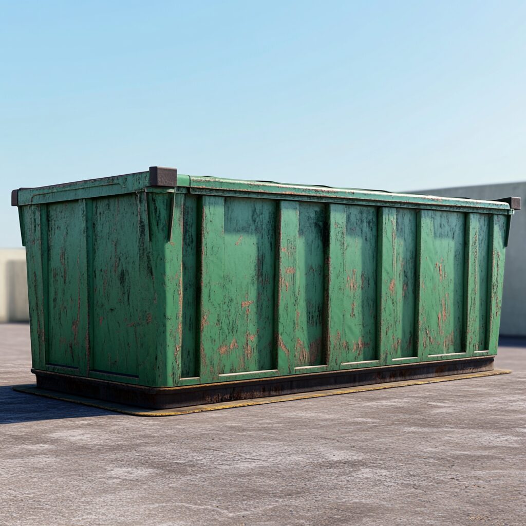 10 and 20 yard dumpsters are common for roofing shingles