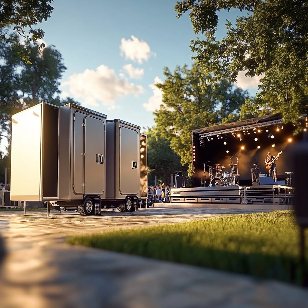 restroom trailers for traveling upscale events