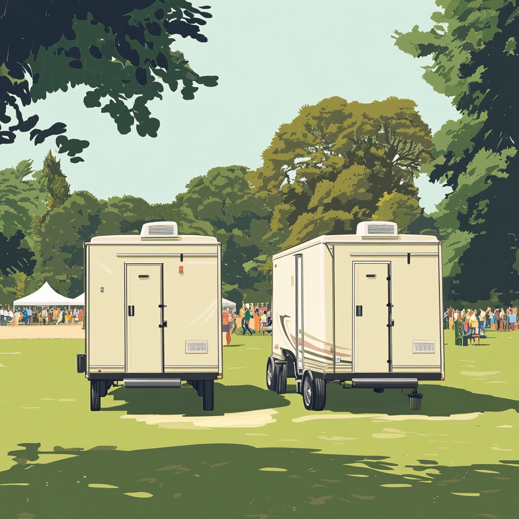 national porta potty companies for fast restroom trailer delivery
