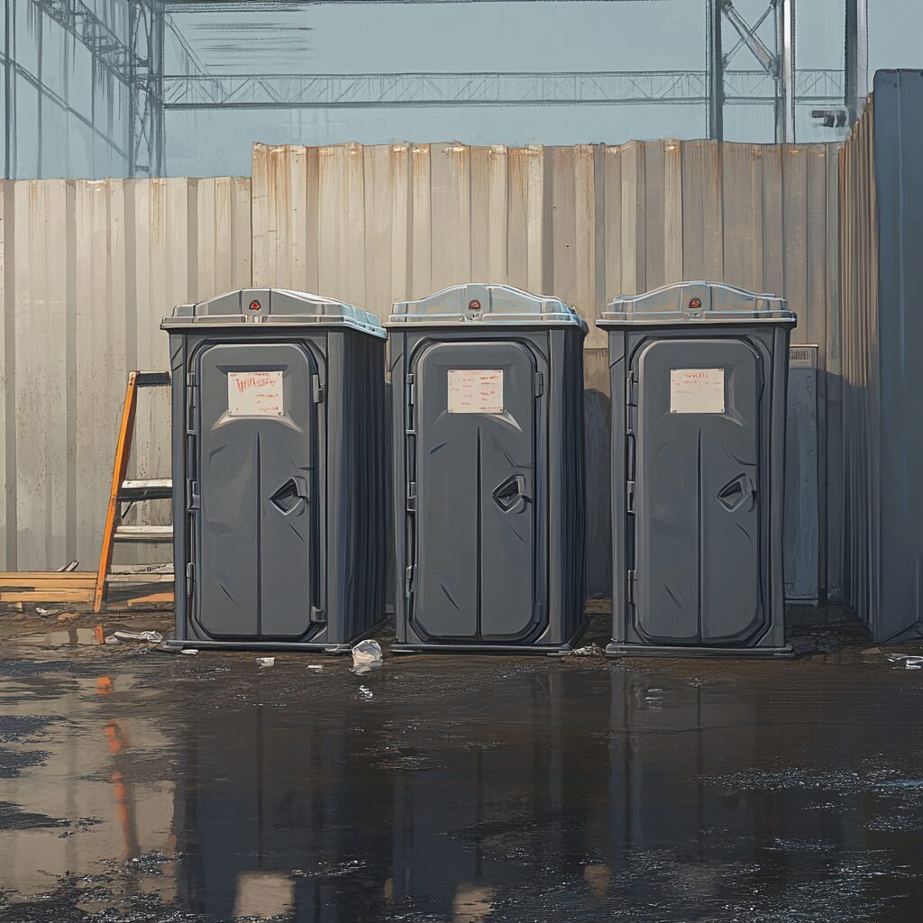 Local vs national construction porta potty rental company