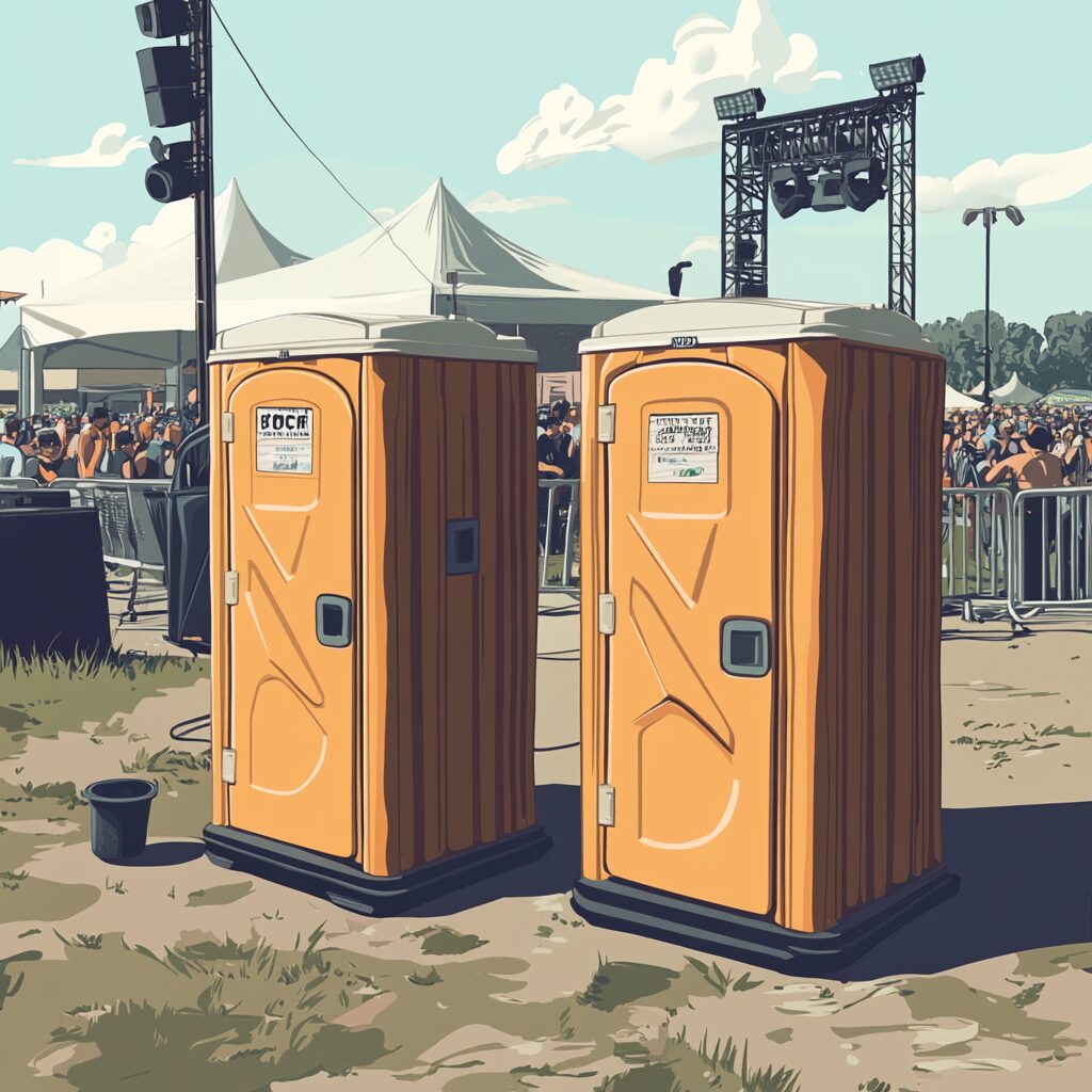 porta potty rental tips for music festivals