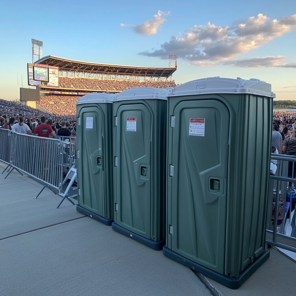 porta potties for outdoor music festivals