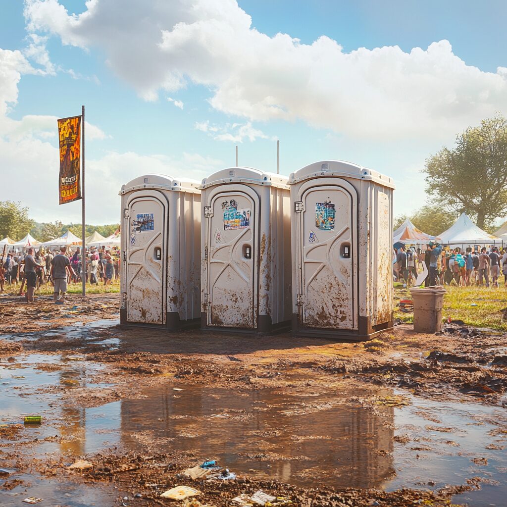 porta potties are necessary for music festivals of every size and type