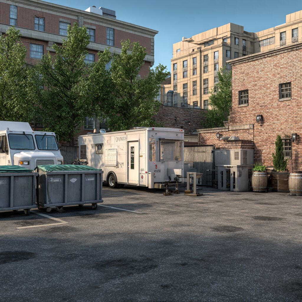 A dumpster rental facilitator can help caterer's estimate food waste for events