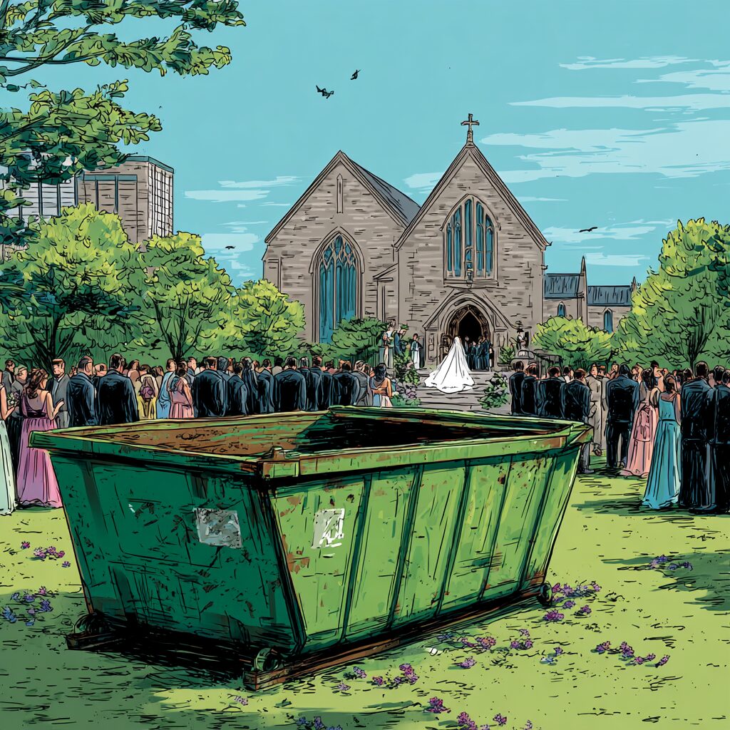 learn how to estimate wedding trash for wedding clients