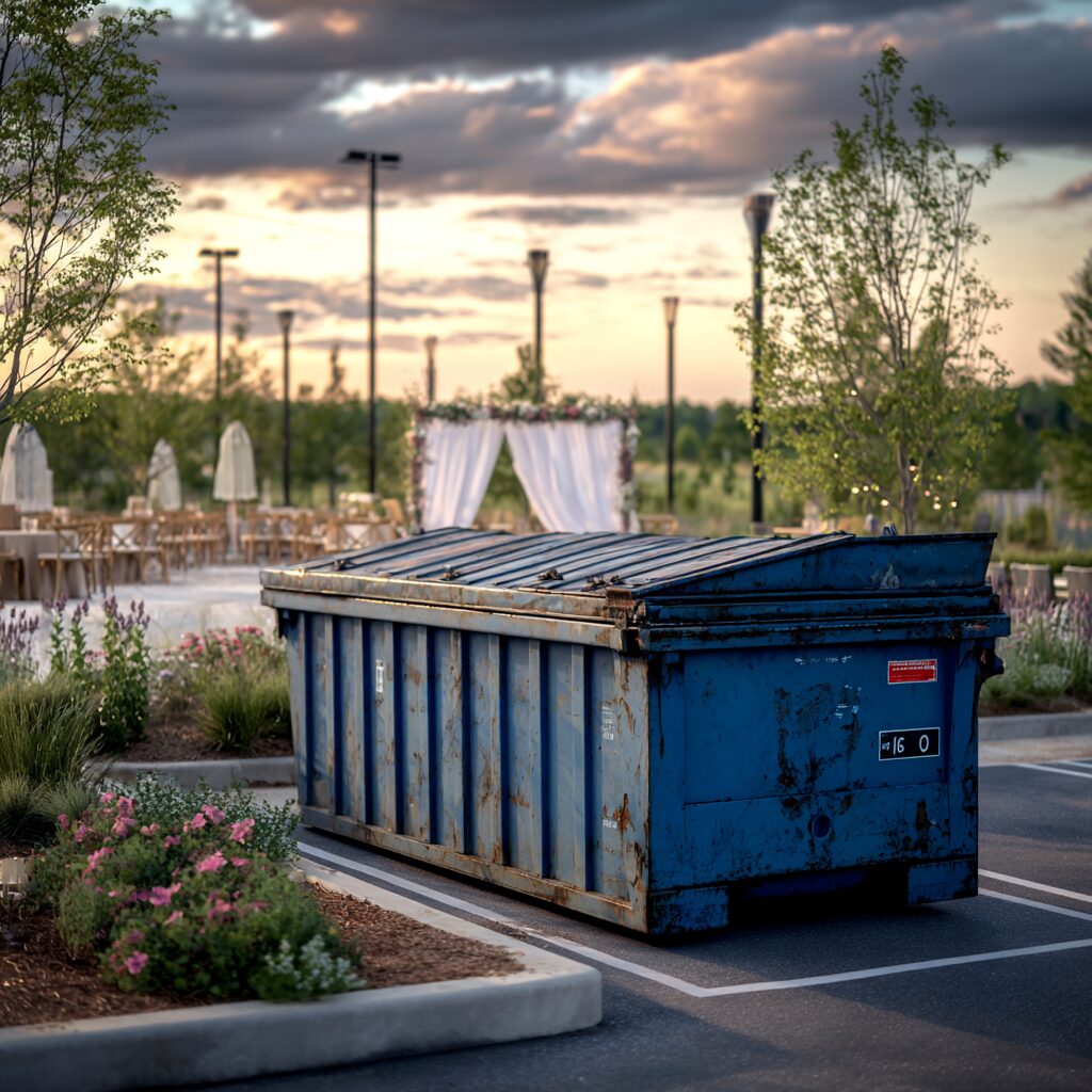 20 yard dumpsters are popular for wedding trash disposal