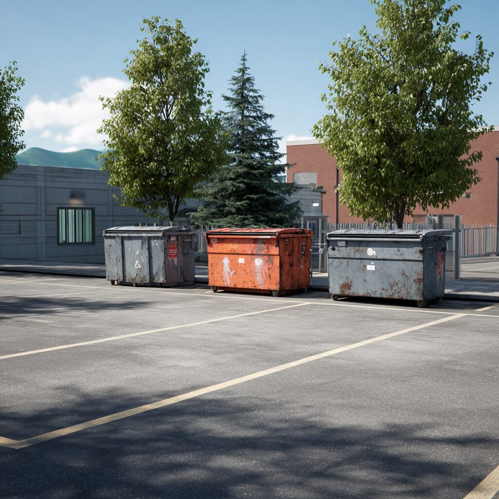 rolloff dumpsters are used for dorm cleanouts