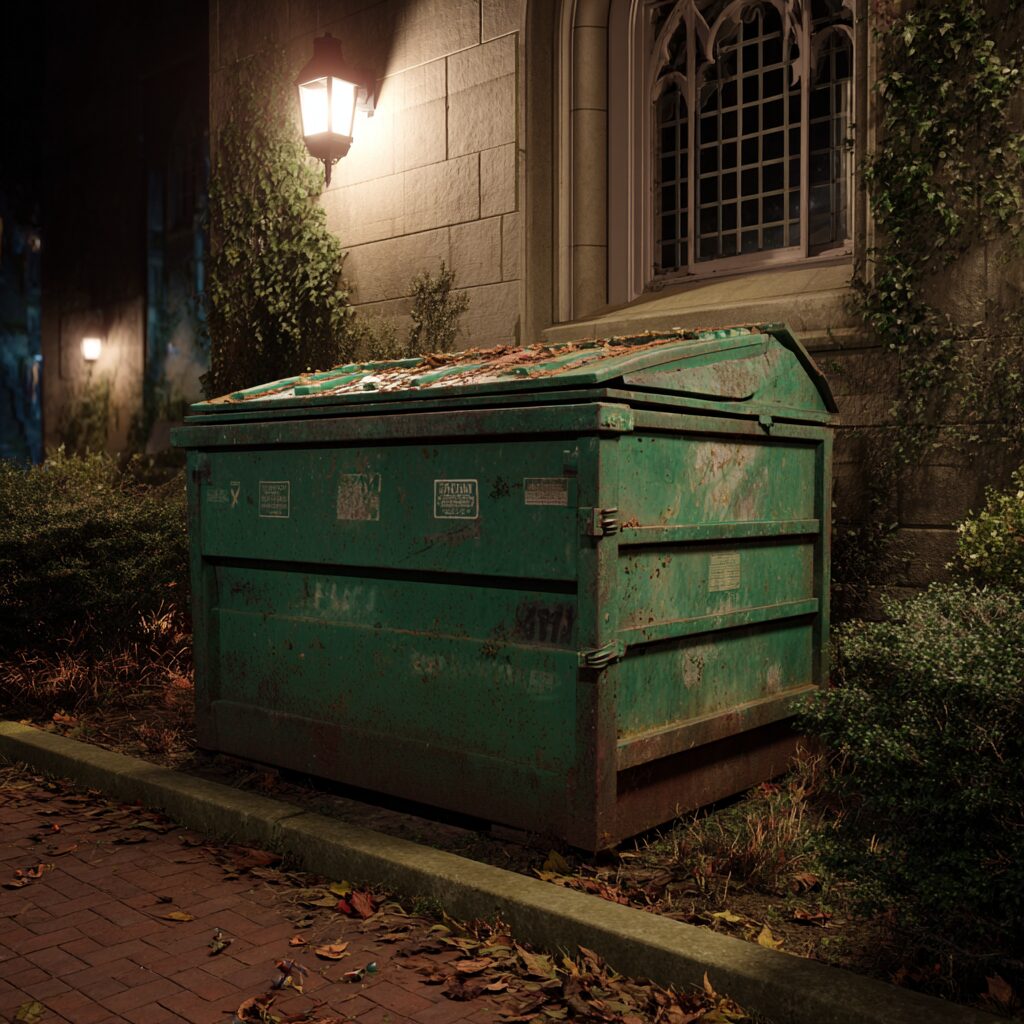 dumpster for college dorm waste disposal