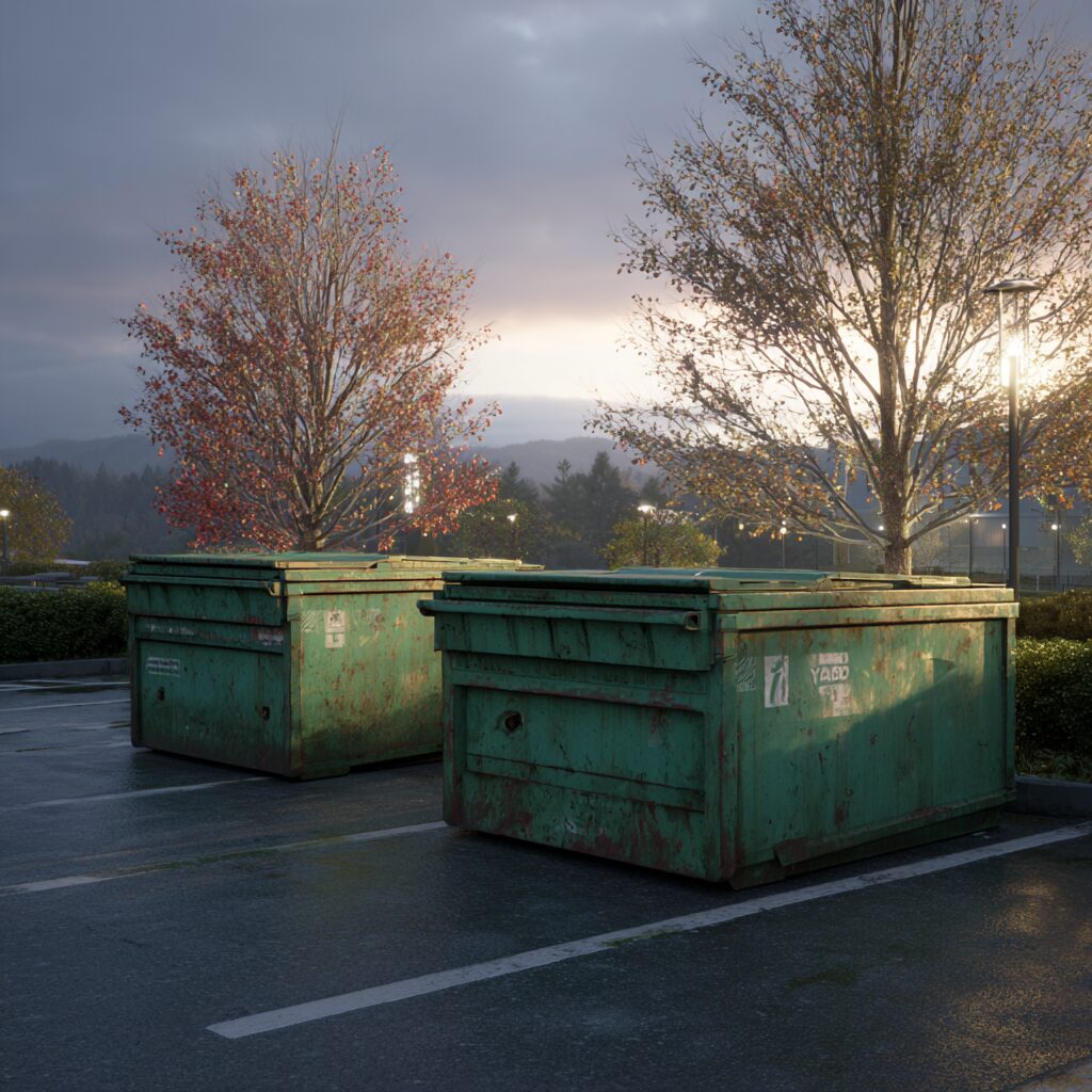 dumpsters for summer campus renovation