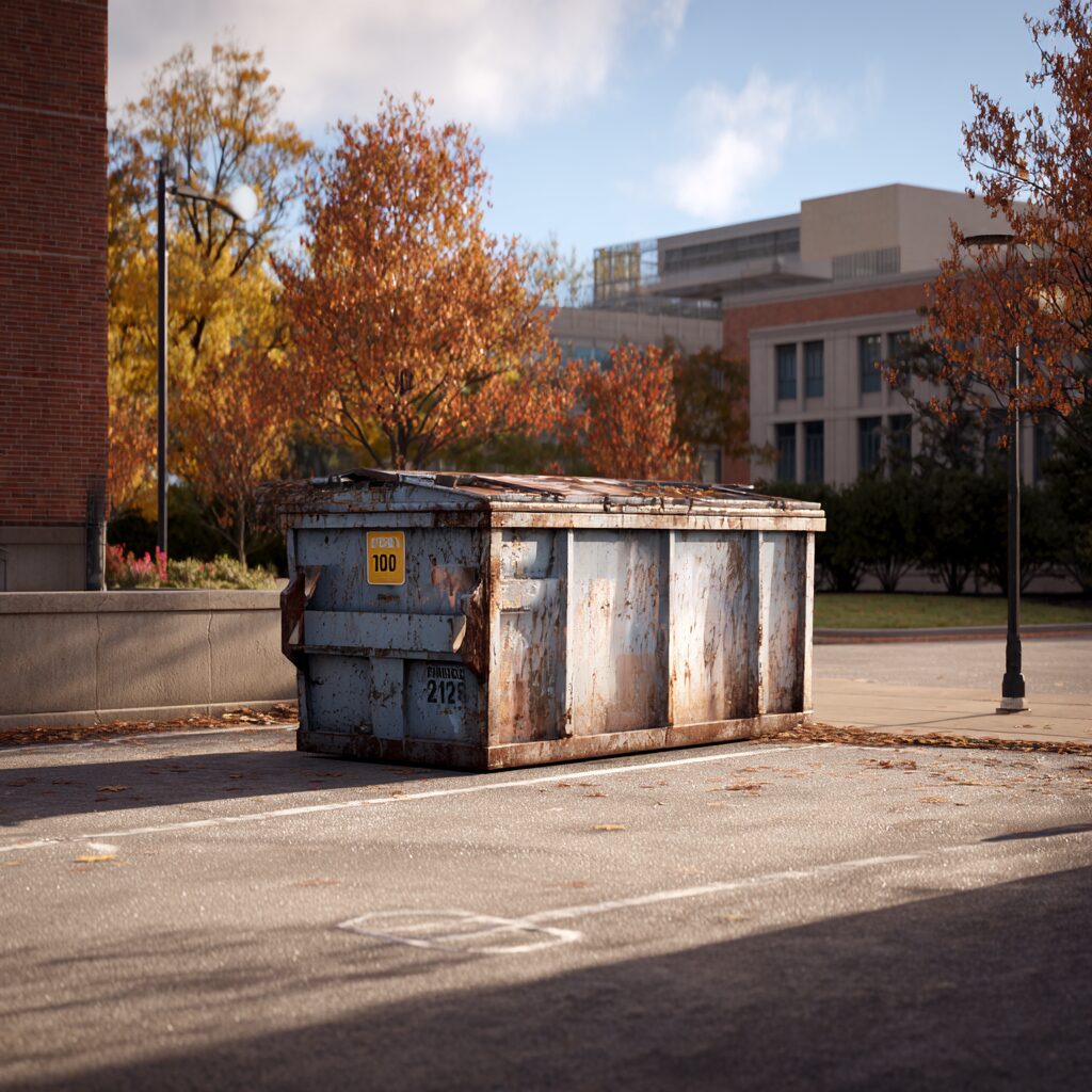 how to estimate trash needs for college buildings