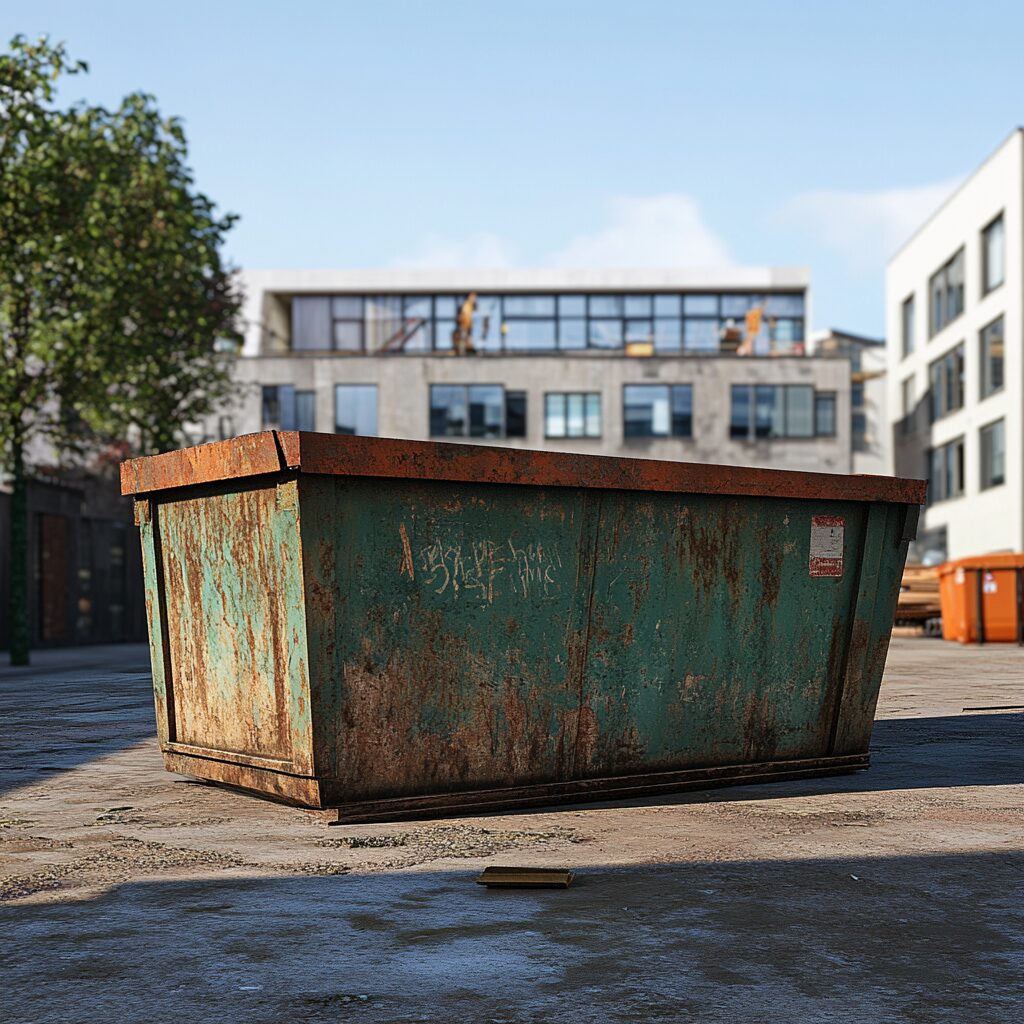 never attempt to climb into a dumpster to retrieve a lost item