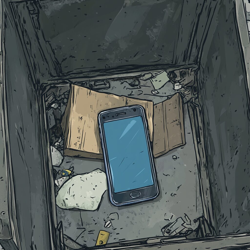 never enter a dumpster to retrieve an item