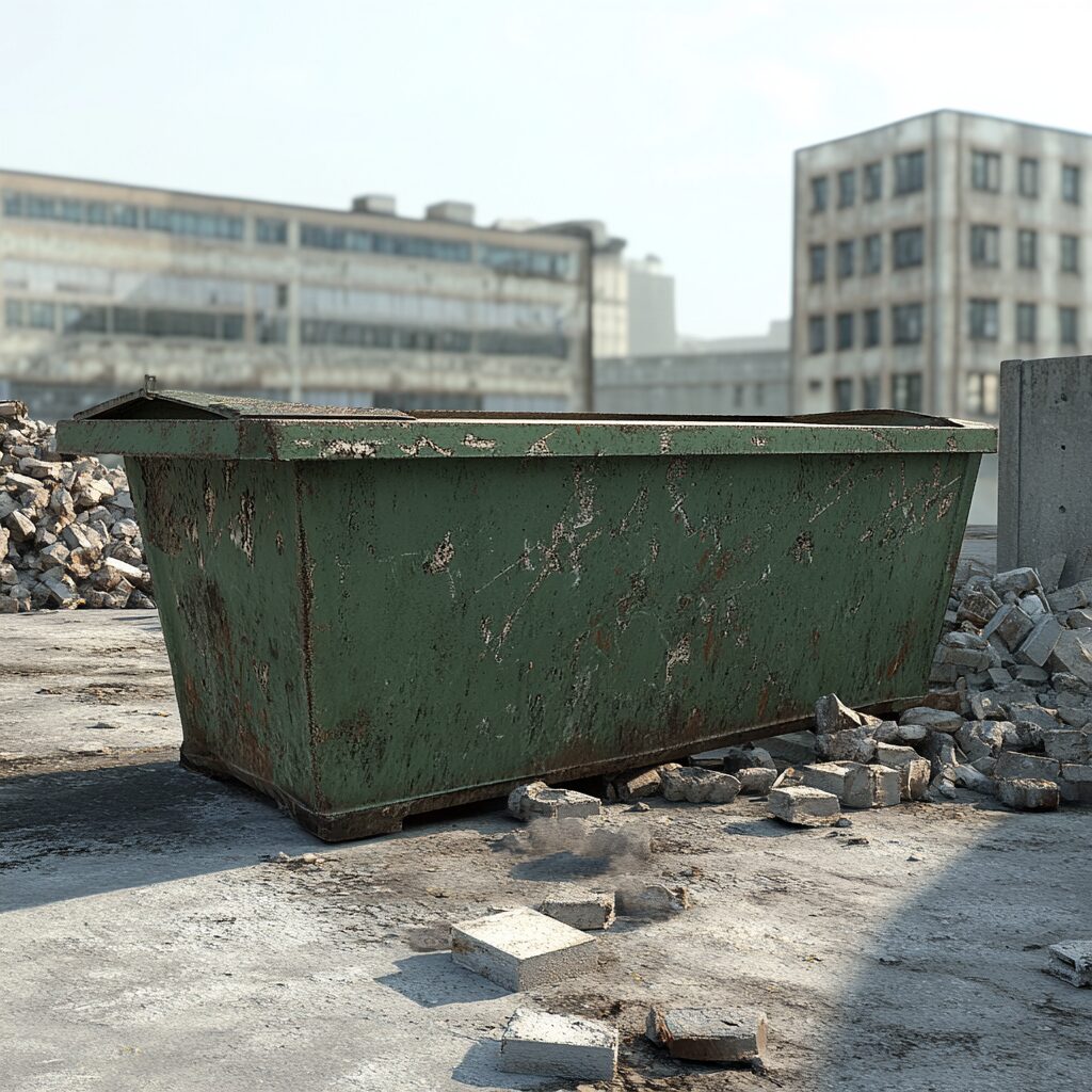 Watch for dumpster hazards in construction sites.