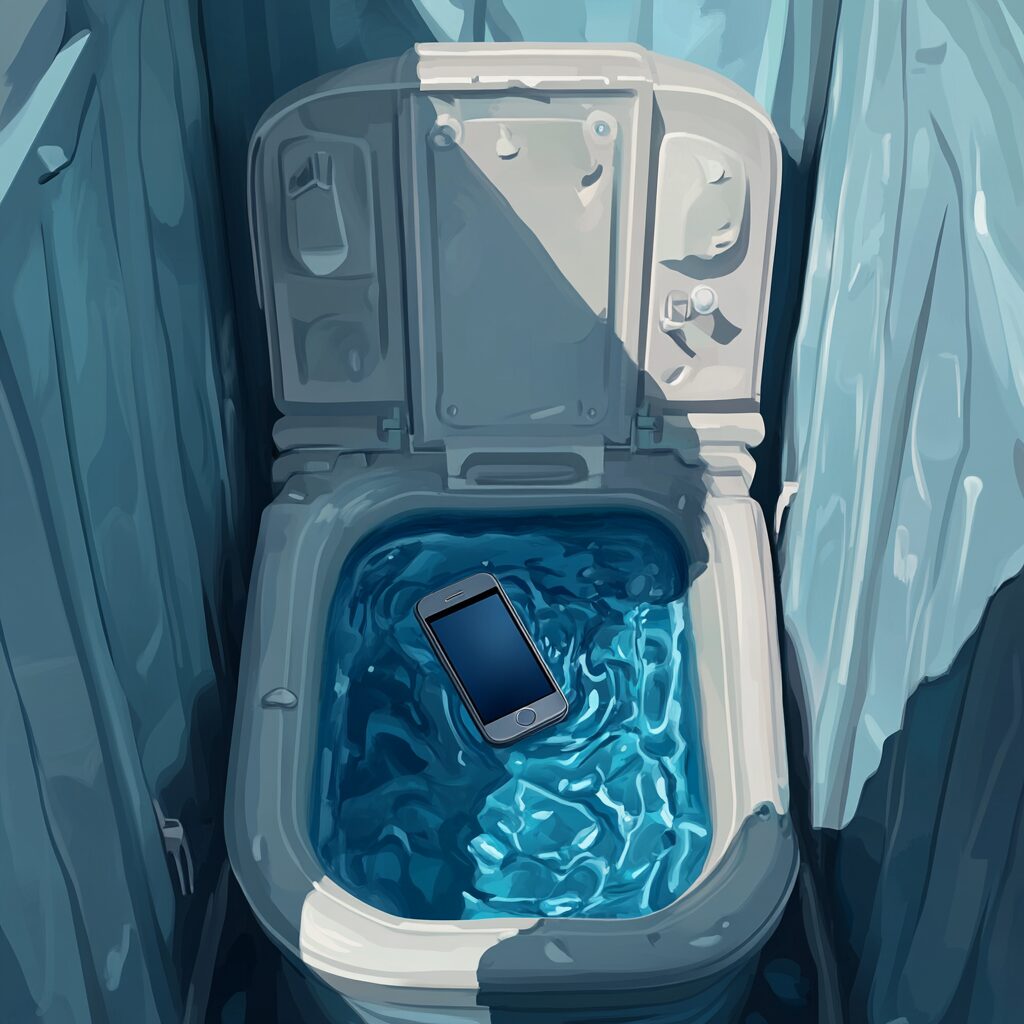 disinfect any item recovered from a work porta potty