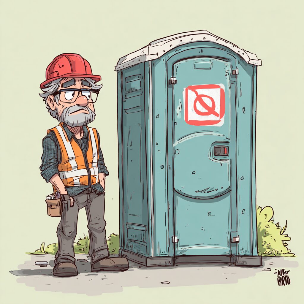 Porta potties on jobsite are bad. What do I do?