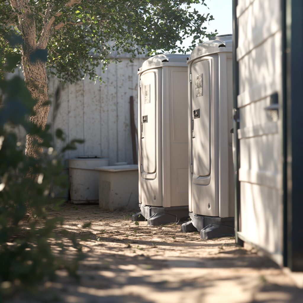 how to keep construction porta potties cool