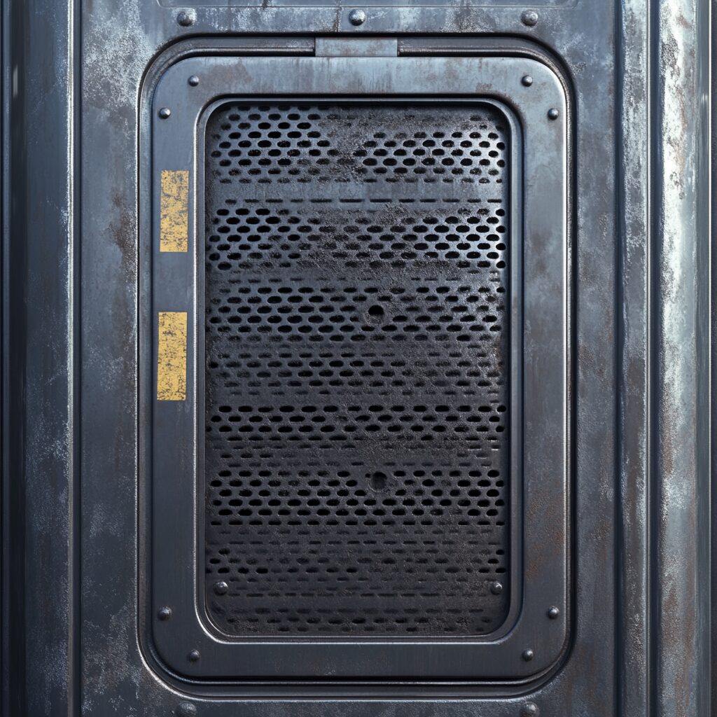 porta potties have ventilation systems to help keep them cool on construction sites