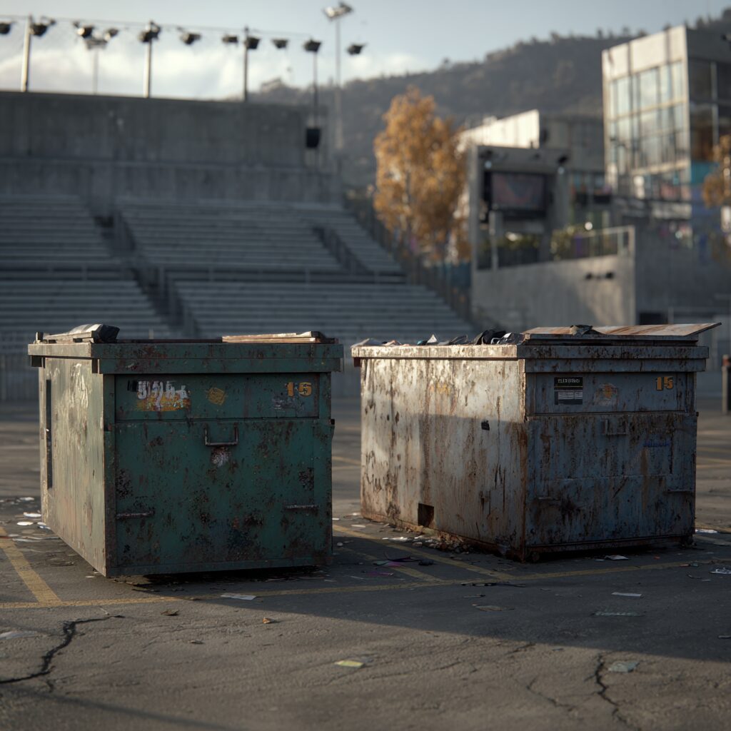 public dumpster safety at festivals and concerts
