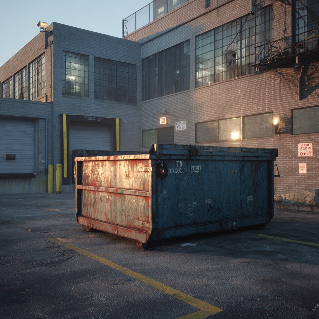 proper placement is important for public dumpster safety