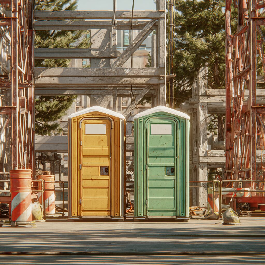 Porta potty rentals for multi-site construction projects