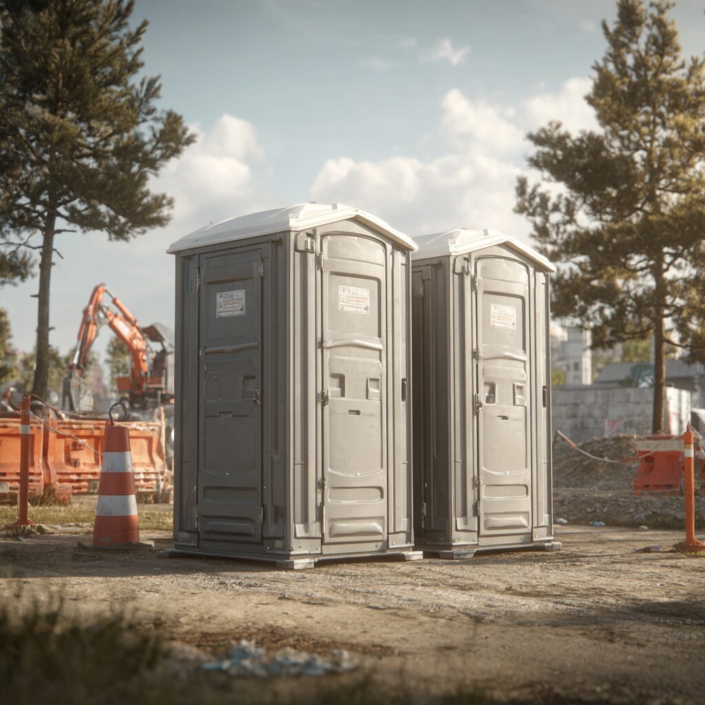 Where to put a porta potty rented for a day?