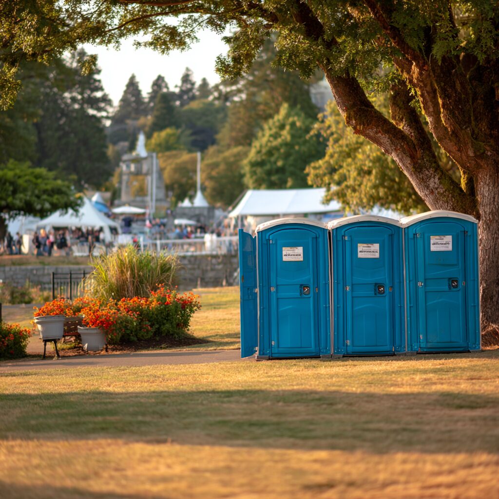 What is the monthly cost for a porta potty for an event?