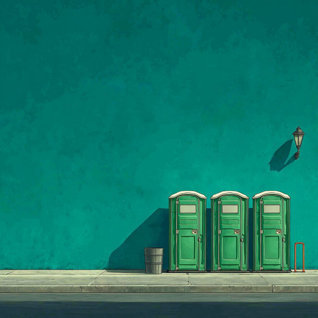 How much is a porta potty rental for a week?