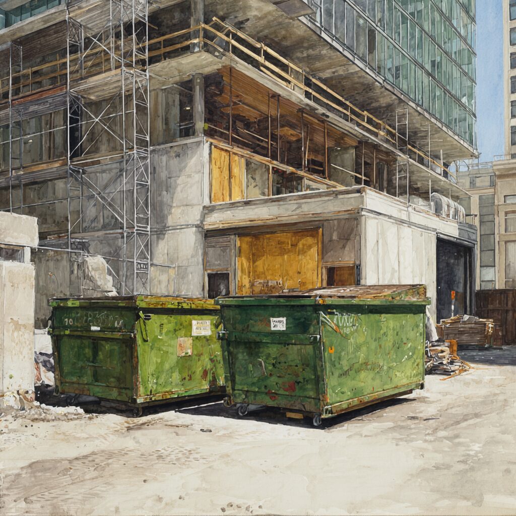 Save money on construction dumpsters by ordering the correct size