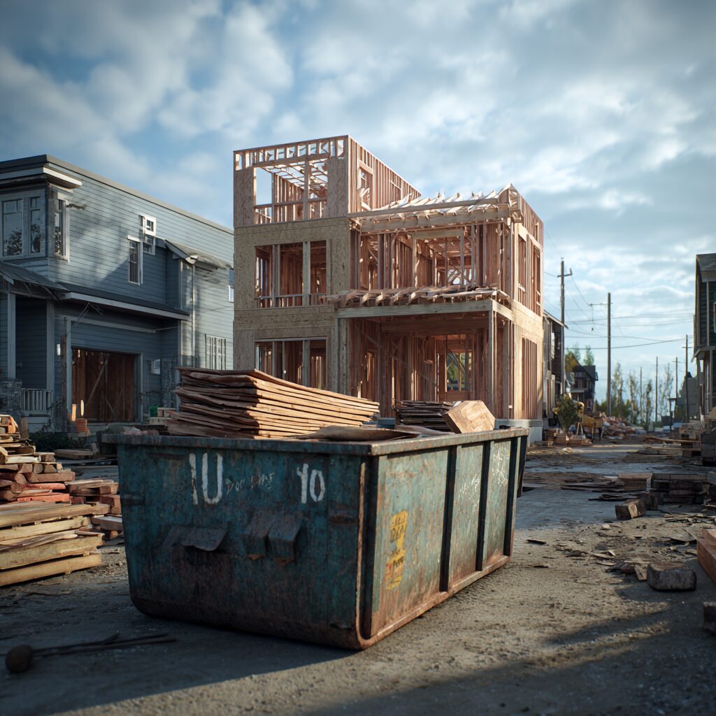short-term dumpster placement for construction